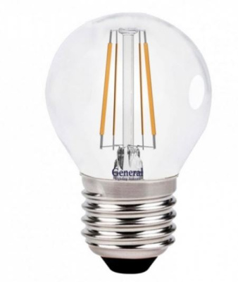 Лампа св/д General нитевидная шарик проз. E27 7W 4500К Лампа св/д General нитевидная шарик проз. E27 7W 4500К