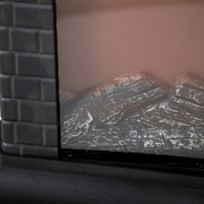 Светильник декор. св/д КАМИН отбатареек-эфф.живого огня.11*29*30см,медно-черный