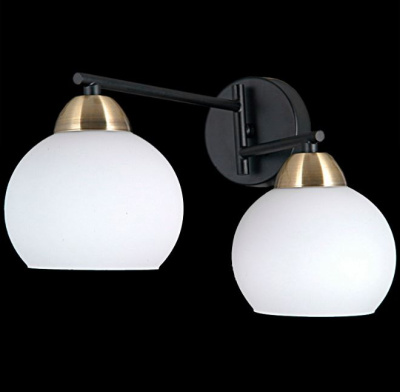 Бра S29958/2w BK+AB