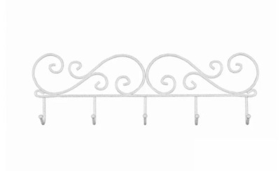 Вешалка "Кружева5" 40*13*4см(бел.серебро)
