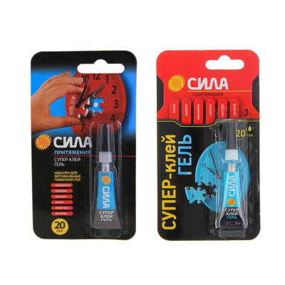 Супер клей -гель"СИЛА" 3г
