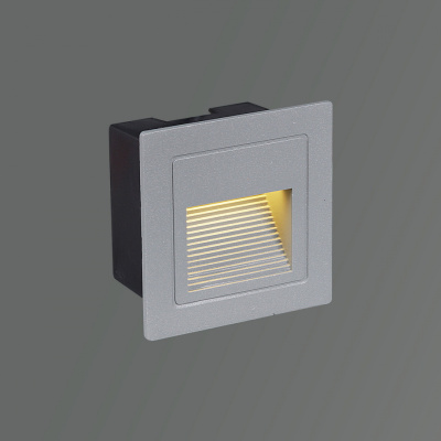 Светильник настенный для лестниц  S286601 LED3W GR 50*85*85