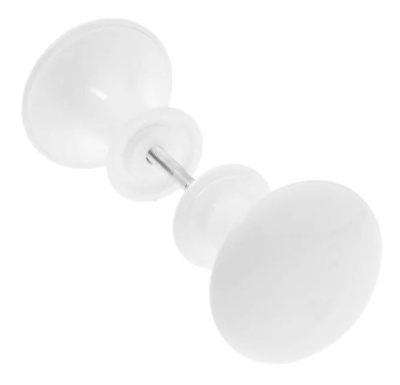 Ручка-кнопка (60) РДК-115-Белая (Реж) 