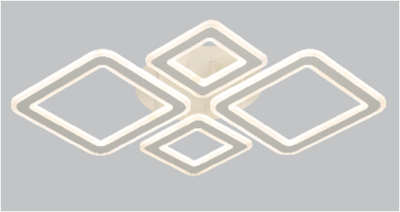 Люстра светодиодная F12006/2+2 LED WT 202W 710*500*100