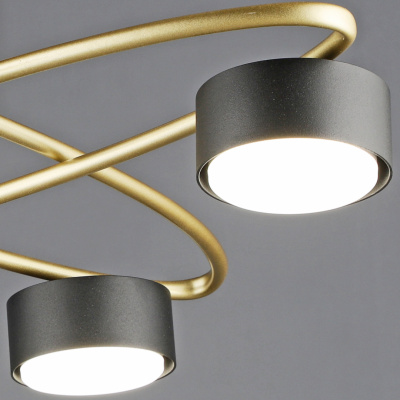 Люстра потолочная S206658/4 GD+BK GX53