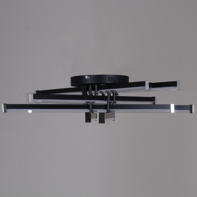 Люстра светодиодная S263090/8 BK с пультом 160W 12800lm 640*160мм