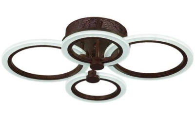 Люстра светодиодная S206601/2+2 LED 72W WOOD COLOR 560*420 мм