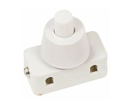 Rexant выключатель-кнопка для светильников PBS-17A2 2А 250V белый