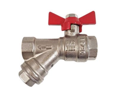 Кран шар.с фильтром 1/2" Вн-Вн баб. Valtec VT.293 Кран шар.с фильтром 1/2" Вн-Вн баб. Valtec VT.293