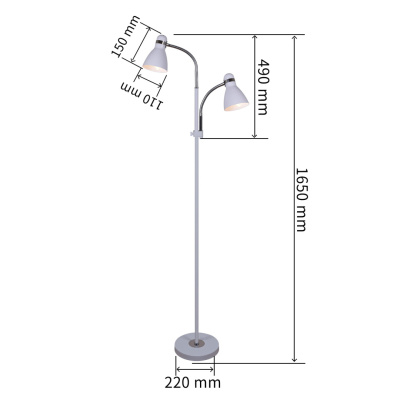 Торшер S203941/2 BK Е27
