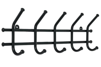 Вешалка "Норма5" 5крючков 48*8*16,5см(черная)