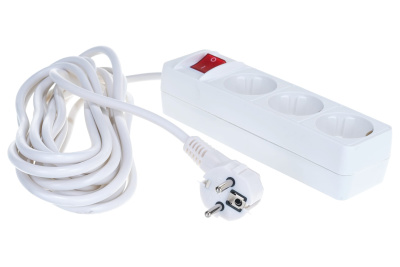 Удлинитель "Союз" ПВС 3гн., 5м з/к 3500Вт