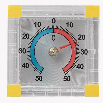 Термометр оконный биметаллический на липучке