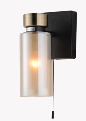 Бра F174338/1w BK+AB E14