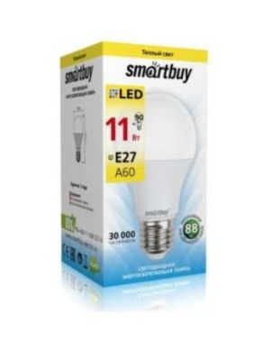Лампа св/д Smartbuy ЛОН A60 E27 11W 3000K 110*60 Лампа св/д Smartbuy ЛОН A60 E27 11W 3000K 110*60