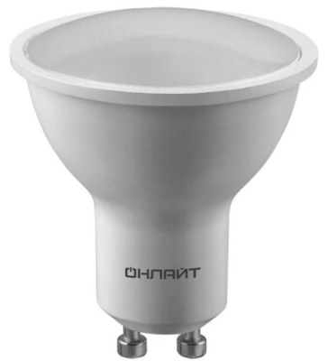 Лампа св/д Онлайт GU10 10W(750lm) 4000k Лампа св/д Онлайт GU10 10W(750lm) 4000k