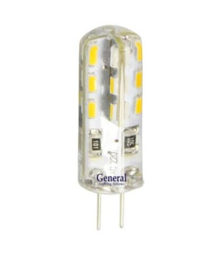 Лампа св/д General G4 220V 3W 2700 (силикон кукуруза) Лампа св/д General G4 220V 3W 2700 (силикон кукуруза)