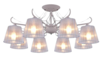 Люстра потолочная S29482/8PSQ WT CR