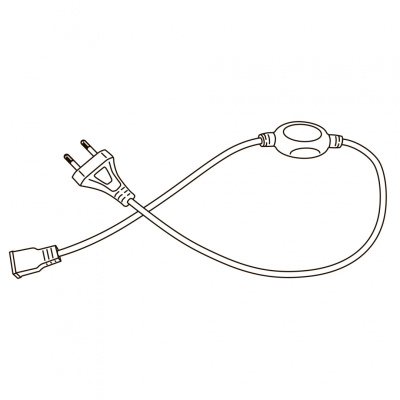 Лента светодиод.(НЕОН)КОМПЛЕКТ 5м 6500K,сет.шнур 1,5м с контрол.IP67