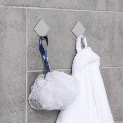 Крючок самоклеющ."Ромб" SAVANNA 1штука металл