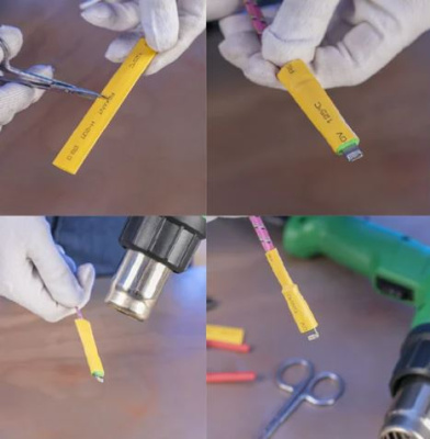 Термоусад.трубка REXANT 3/1.5-10/5 по 10см (набор №2 авто ТУТ) 