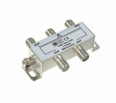 Делитель антенный на 4TV под F-разъем 5-1000МГЦ