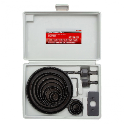 Набор кольцевых пил, 12-127 мм,(12 предметов) Matrix