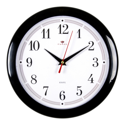 Часы 21 век 2323 пластик (23*23) d=23см