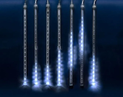 Гирлянда-занавес E2403  WHITET(белый) Падающие звезды 2,0*-0,3м/144LED Uniel