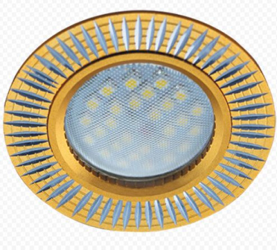 Точечный светильник Ecola DL3182 литой золото/алюм