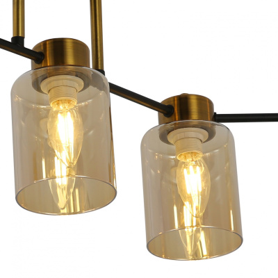 Люстра потолочная S26111/5 BK GD E14