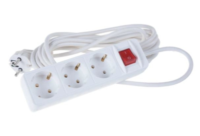 Удлинитель "Союз" ПВС 3гн 5м з/к 2200вт