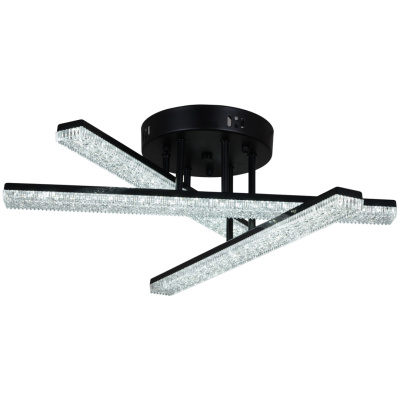 Люстра светодиодная S203749/3C BK без пульта 84W 6720lm 500*175мм