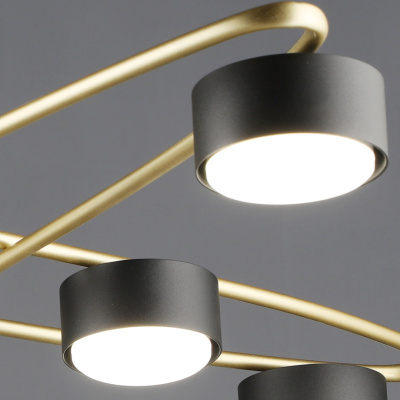 Люстра потолочная S206658/8 GD+BK GX53