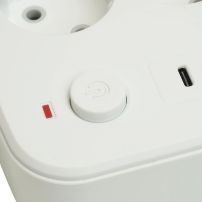 Удлинитель ПВС 3*1 3роз 1,8м 10A 4USB+2Type-C STEKKER