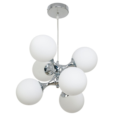 Люстра подвесная D431049/6 CR WT