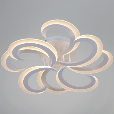 Люстра светодиодная S205090/4+4 WH 112W(8960lm) диам.580