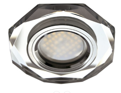 Точечный светильник 7007(прозр)-Ecola DL1652 Хром-Хром