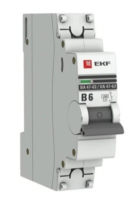 Выключатель авт.мод. 1п. С6А ВА 47-63 EKF