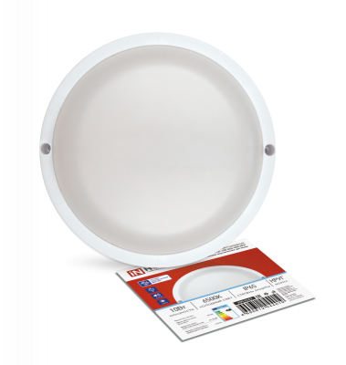 ASD св-к св/диод ЖКХ СПП-КРУГ с оптико-акуст.датчиком 10W(900lm) 6500K d140 IP65 