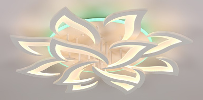 Люстра светодиодная F13016/8+4N LED WT+RGB 192W+26W 870*135