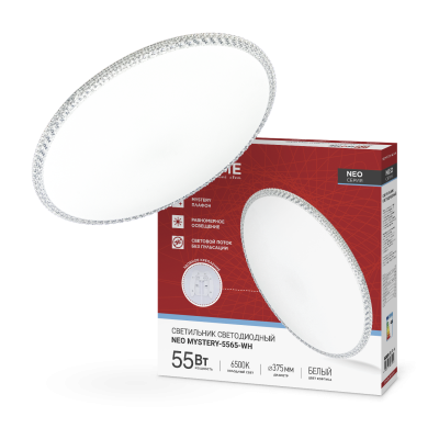 Светильник потолочный ASD св/д 55W(4400lm) 6500K NEO MYSTERY 375*59 (без пульта)