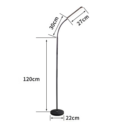 Торшер св/д S200089/1 WT 12W 4K диммер H=140см