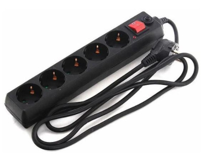 Сетевой фильтр General ПВС 3*1 5 роз 1,5 м 16A черный