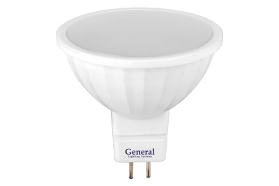 Лампа св/д General MR16 GU5.3 220V 7W 4500K матов 