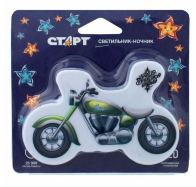 Ночник СТАРТ NL 3LED "Мотоцикл" 220V, с выключателем 