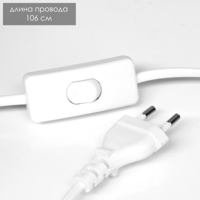 Настольный светильник 16778/1 Е14 бело-золотой 24*24*38см
