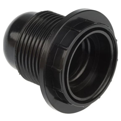 Патрон Е27 карболитовый с прижим.кольцом Н10