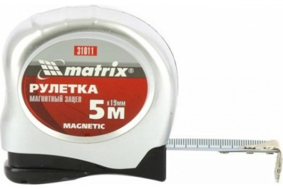 Рулетка Magnetic 5 м х19 мм магнитный зацеп/ MATRIX