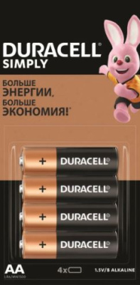 Батарейка алкалиновая пальчиковая DURACELL LR06  